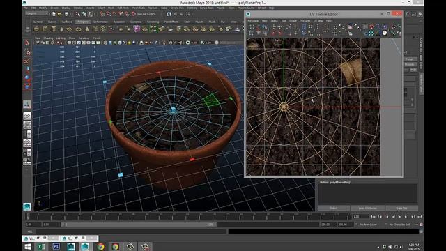 How to model a potted Plant in Maya смотреть онлайн