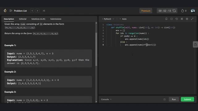 Leetcode | 1470. Shuffle the Array смотреть онлайн