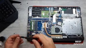 Апгрейд, как разобрать ноутбук HP 255 G7 замена термопасты, установка SSD + HDD