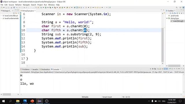 Java Tutorial for Beginners using Eclipse: Strings Part 2 смотреть онлайн