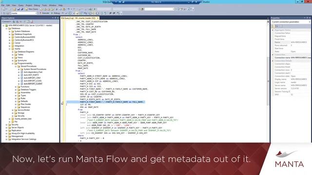 MANTA + Microsoft SQL Server | Data Lineage Automation Solution смотреть онлайн