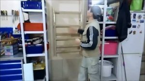 Складная лестница на чердак из фанеры