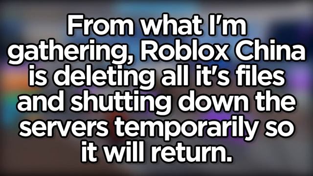 Roblox SHUTTING DOWN Roblox China? смотреть онлайн