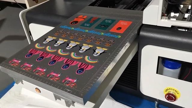 UV DTF Printer 2 heads with varnish смотреть онлайн