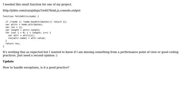 Get all the attributes of a DOM Node смотреть онлайн