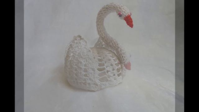 Łabędź na szydełku/Crochet swan/Лебедь крючком смотреть онлайн