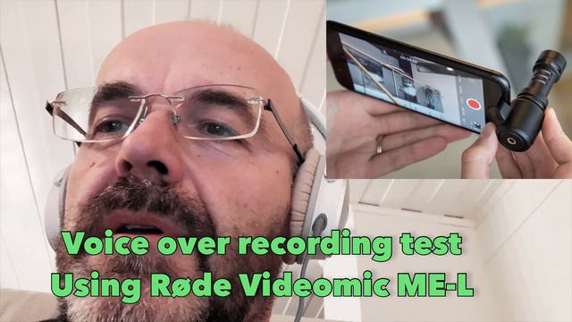 Voice over recording test with Røde Videomic ME-L смотреть онлайн