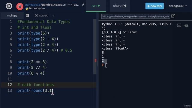 *New* Complete Python Course 2023 - Math Functions - G Tech Educate смотреть онлайн