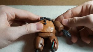 Лепка аниматроника олд Фредди из игры TJOC-из пластилина