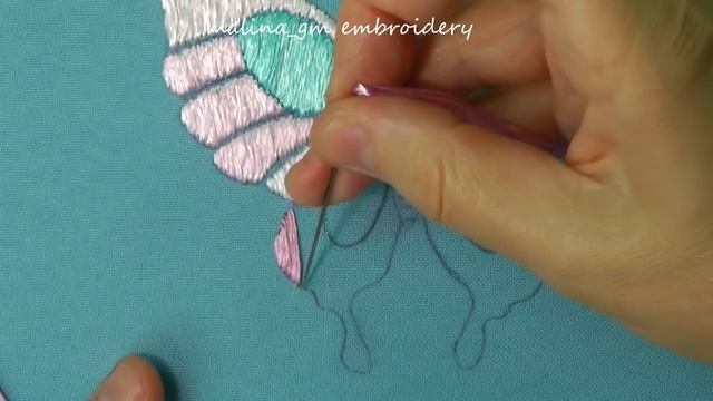 Hand Embroidery | Big Silk butterfly | Satin Stitch смотреть онлайн