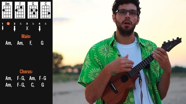 Mr. President - Coco Jambo - Ukulele Tutorial смотреть онлайн