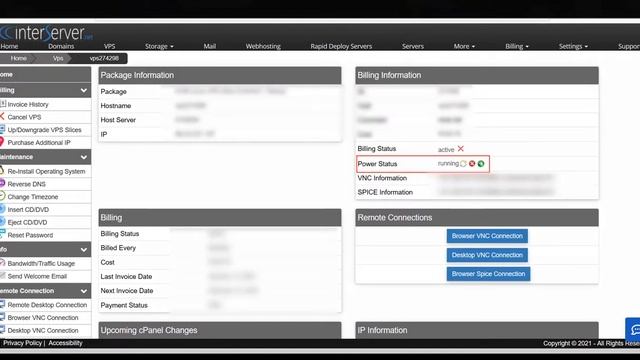 Interserver How to reboot VPS смотреть онлайн
