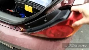 Замена лампы стоп сигнала на kia spectra