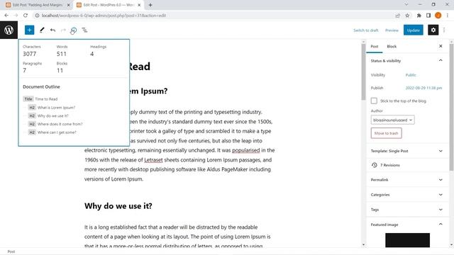 Time to Read in WordPress Editor | WordPress 6.1 Update (BETA) | Blogging Unplugged Clips смотреть онлайн