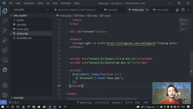 Membuat Halaman Tanpa Reload dengan SPA Single Page Application Jquery dan PHP смотреть онлайн