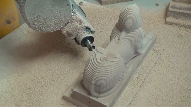 Milling of a Sphinx Model смотреть онлайн