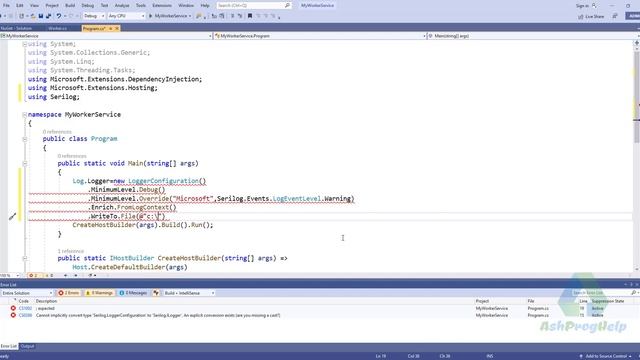 How to create Worker Service in ASP.NET Core | .NET Core Windows Service смотреть онлайн