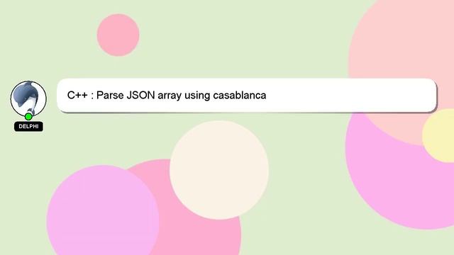 C++ : Parse JSON array using casablanca смотреть онлайн