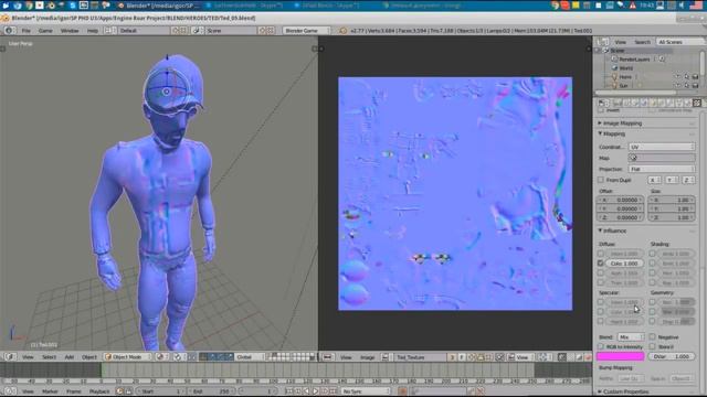Урок по Blender - Запекание текстур Normal Map и AO