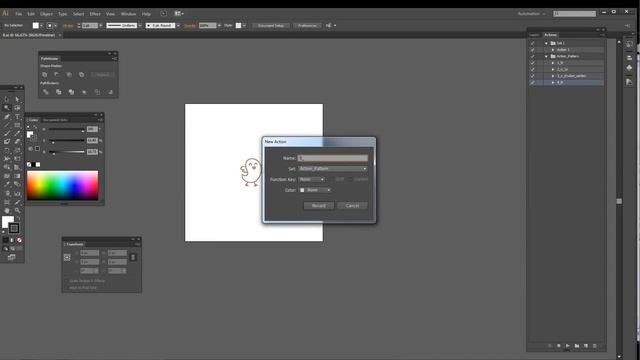 Speed art - action in Adobe Illustrator (14#) (Экшены в Иллюстраторе) смотреть онлайн