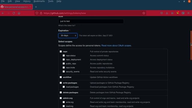 Comment créer un Token d'accès personnel dans GitHub смотреть онлайн