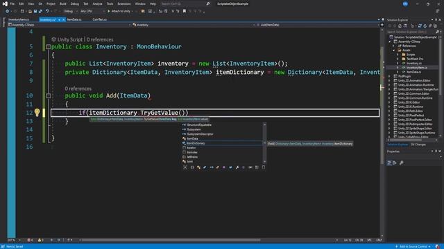 Flexible INVENTORY SYSTEM in Unity with Events and Scriptable Objects смотреть онлайн