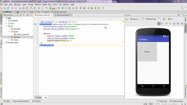 Layout Width And Height + Linear Layout (In Hindi) - #5 смотреть онлайн