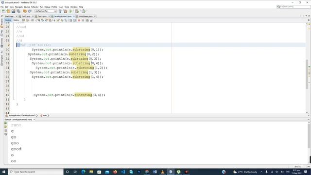 Find all substrings of a String in java :Tamil explanation | java code смотреть онлайн