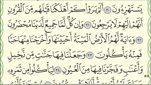 Коран. Сура Йасин (Ясин). Аяты 28-34. смотреть онлайн