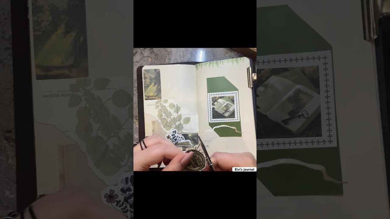 Deep Forest  ASMR Journaling| Full 4K Version Is On My Channel #shorts #asmr #scrapbooking