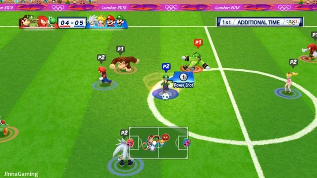 Mario & Sonic At The London 2012 Olympic Games Football (2 Player) Team Yoshi Vs Team Mario смотреть онлайн