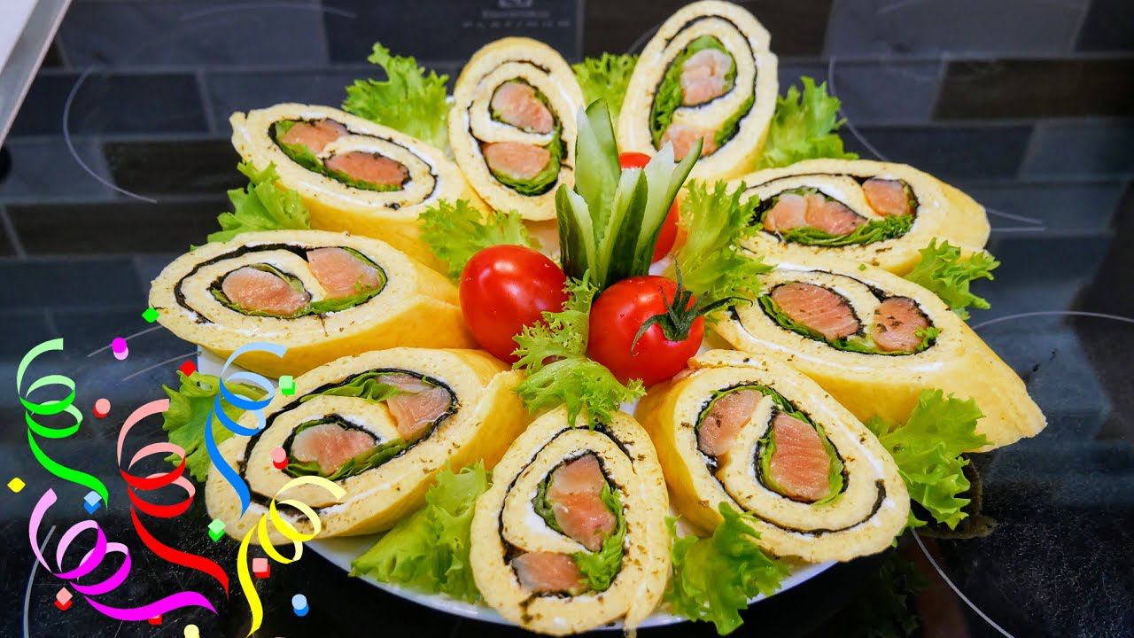 Приготовьте этот рулет на ПАСХУ. Закусочный РУЛЕТ ПАВЛИН, цыганка готовит. смотреть онлайн