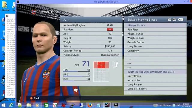 PES 2015 BAL Editor (Beta2) (GameVer 1.02.00) смотреть онлайн
