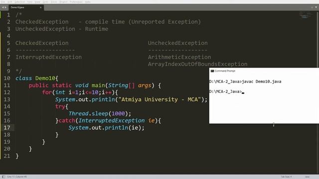 Java Exception Handling - Part-6 (Checked and Unchecked Exception) - Practical Demo смотреть онлайн