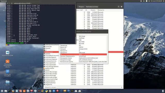 Видео урок 7 Системный монитор (Диспетчер задач) в Linux! смотреть онлайн