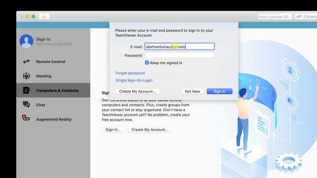 How to Create an Account on TeamViewer for Mac Tutorial смотреть онлайн