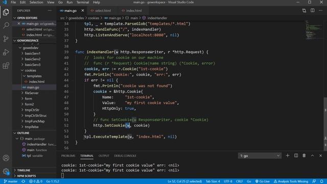 HTTP Cookies - Golang Web Dev смотреть онлайн