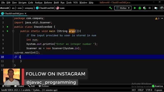 Java Program to Check Even or Odd Number | How to check even or odd number in java | #java смотреть онлайн