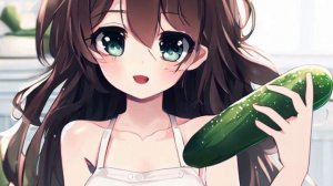 real yuri asmr with cucumber...