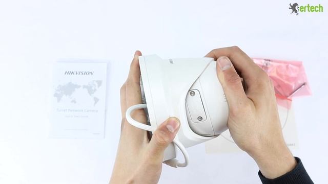 Hikvision DS-2CD2386G2-IU AcuSense 8MP 4K DarkFighter Microphone Turret IP Camera False Alarm Filte