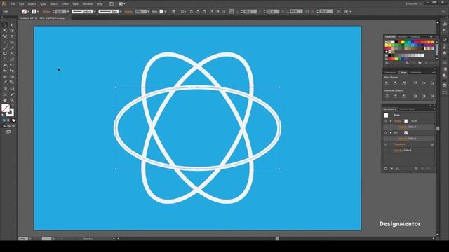 How to create React JS logo in Adobe Illustrator | DesignMentor ( Adobe Illustrator Tutorial ) смотреть онлайн