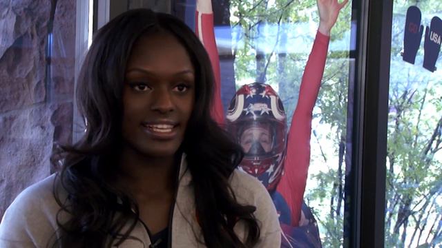 Aja Evans talks about her first bobsled run смотреть онлайн