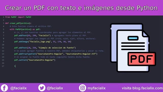 Crear un archivo PDF con texto e imágenes desde Python смотреть онлайн