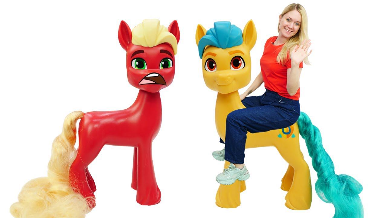 Большие игрушки для детей My Little Pony! Верни магию в Эквестрию - веселые игры для девочек смотреть онлайн