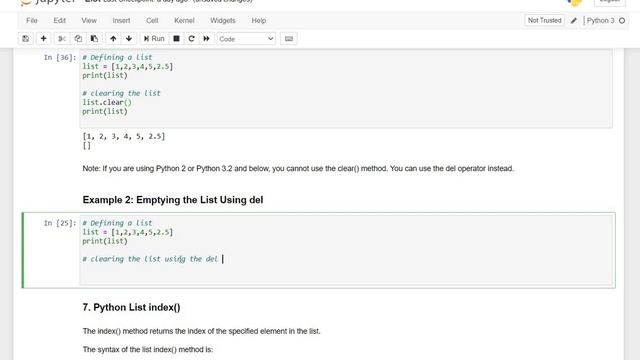 #12 - List Methods in Python | pop() clear() index() | Python Streets смотреть онлайн