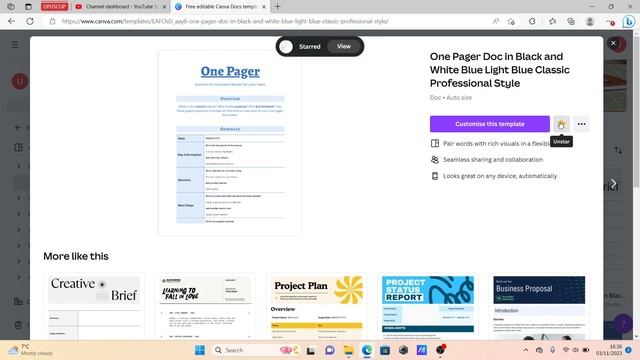 How To FAVOURITE Templates *QUICKLY* on Canva смотреть онлайн