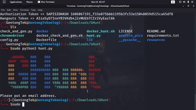 Tutorial Osint - Cara Menginvestigasi Akun google Menggunakan Tools GHUNT смотреть онлайн