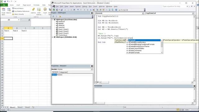 Excel VBA - How To Copy & Paste Cells (3 Different Methods) смотреть онлайн
