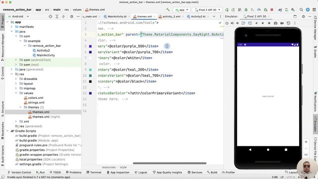 Hide Action Bar on Specific Activities in Android Studio смотреть онлайн