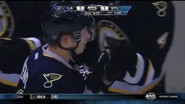 7-й гол Владимира Тарасенко в НХЛ (St. Louis Blues 2:4 Los Angeles Kings) смотреть онлайн